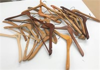 Large Lot of Wooden Hangers