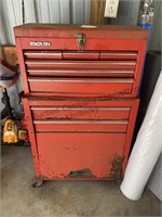 Stack on toolbox cart.