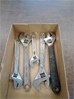 Group of crescent wrenches