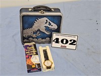 Jurassic park lunch box & Disney watch