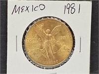 1981 Mexico 1/2 Oz. Gold Coin