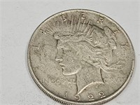 1922  Silver Peace Dollar Coin