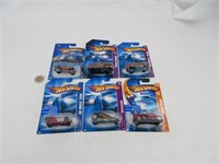 6 voitures hot wheels die cast