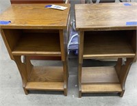 2 End Tables 15"L x 13"W x 23"H