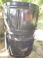 2pc Steel Dryer Drums - Steel Planters