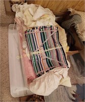 Tub of Rugs & Bedding (BS)