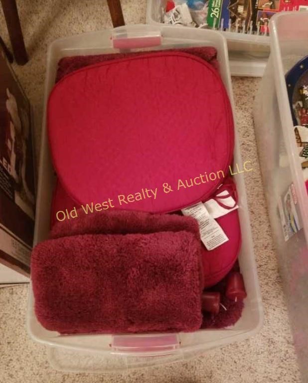 Tub of Rugs & Chair Pads (BS)