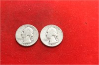Lot of 2 Silver Quarters