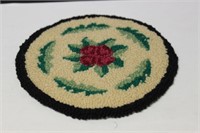 A Vintage Miniature Round Rug