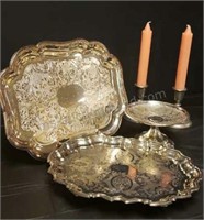Silver plated serving pieces (5 pcs.)