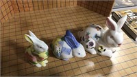 Ceramic rabbits