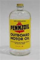 PENNZOIL OUTBOARD MOTOR OIL BOTTLE