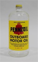 PENNZOIL OUTBOARD MOTOR OIL BOTTLE