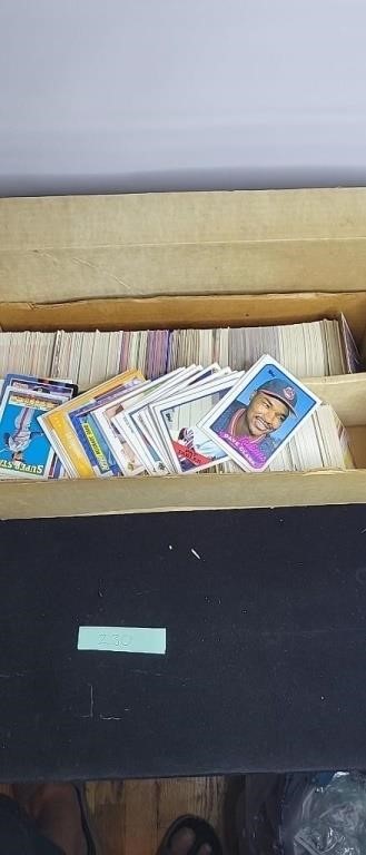 Box Of Vintage Sports cards
