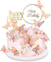 22-Pieces Butterfly Cake Decorations