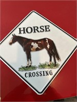 horse crossing sign