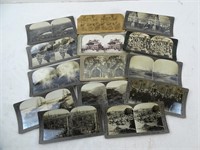 Lot of 14 WW1 Photo Stereo Cards