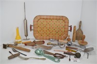 Vintage Kitchen Items & Tray