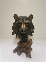 Bear head sculpture