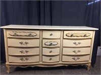 Vintage Cream Wooden Dresser