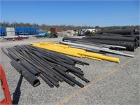 Large Lot of Assorted Black, Yellow and Gray Pipe