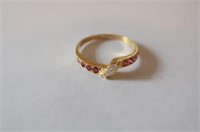 18ct yellow gold Ruby and Diamond ring