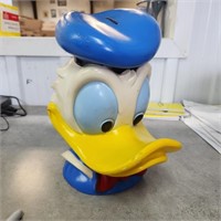 Vintage 1971 Plastic Donald Duck Coin Bank