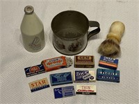 Vintage Men's Bathroom Lot - Shaving & Matches