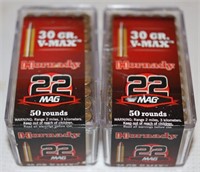 100 Rounds Hornady .22 Mag Ammo