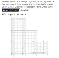 MSRP $30 6 Cube Wire Storage Organizer