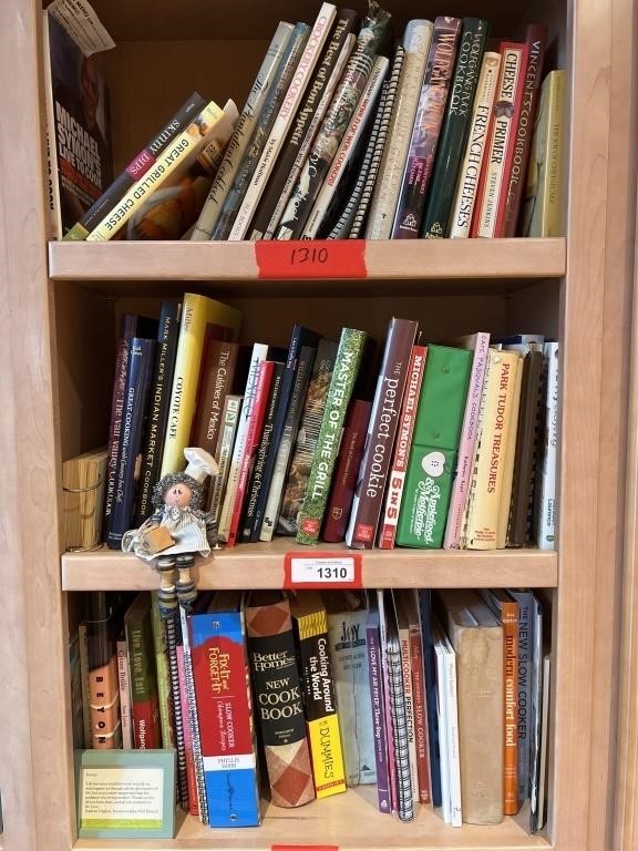 Cookbook Shelf Lot Collection