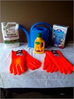 Assorted Garden Supplies & NEW Gloves