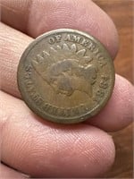 1884 Indianhead penny