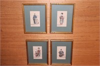 4 Oriental pictures - Samurai Family verses
