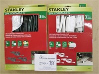 2 New Stanley 3 Pack 6ft Indoor Extension Cords