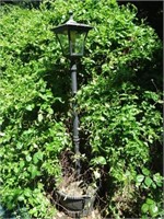 Solar lamp post in bucket, 68"