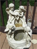 Cherub water fountain, 30" h