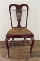 Quality Antique Rush Seat Side Chair