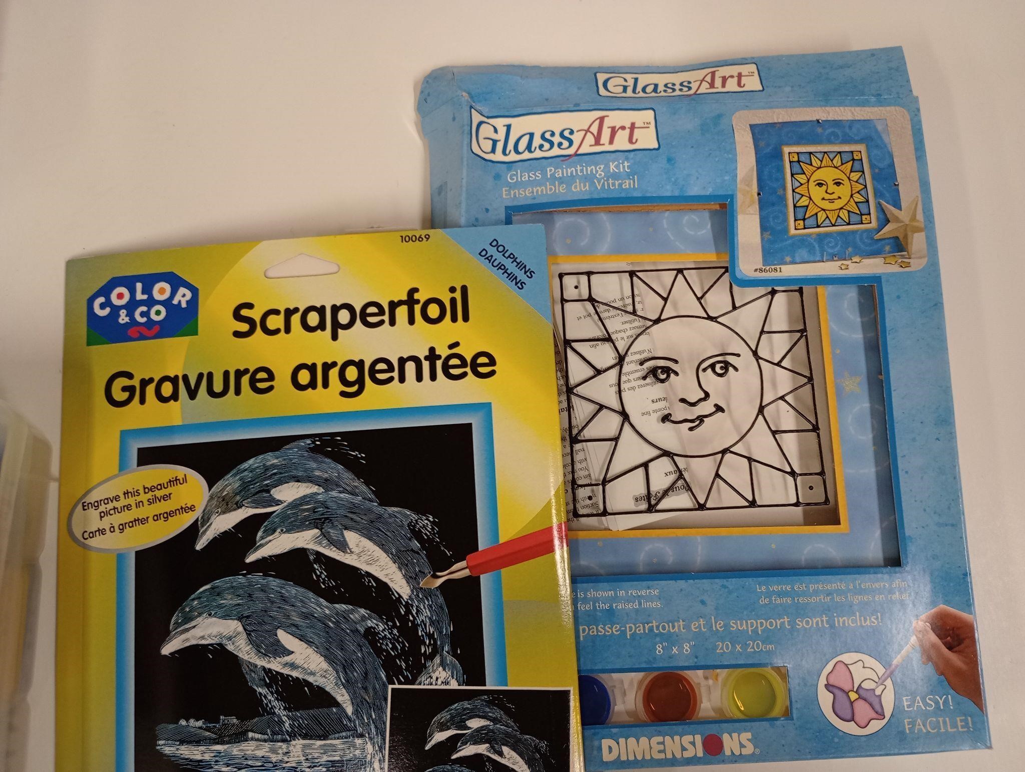 Assorted Arts, Sewing, And Papercraft Supplies