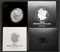 2021-D Morgan Silver Dollar BU Mint in Box