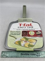 NEW T- fal Simply Cook 10.25" Square Griddle