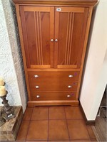 Bassett Wooden Storage Cabinet