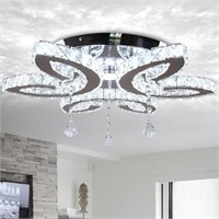 KXHQANI 21.7'' Crystal Chandeliers Modern LED