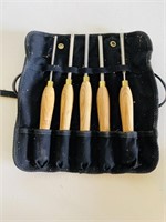 Set of Wood Tools in case