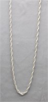 Sterling Silver chain. Measures: 20" Long. Weight