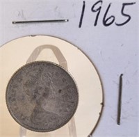 1965 Elizabeth II Canadian Silver Dime