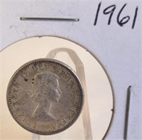 1961 Elizabeth II Canadian Silver Dime