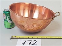Williams Sonoma Copper Mixing / Beating Bowl