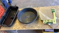 Oil pans & sand paper