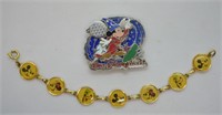 Vintage Disney Bracelet & Hollywood Studios Magnet
